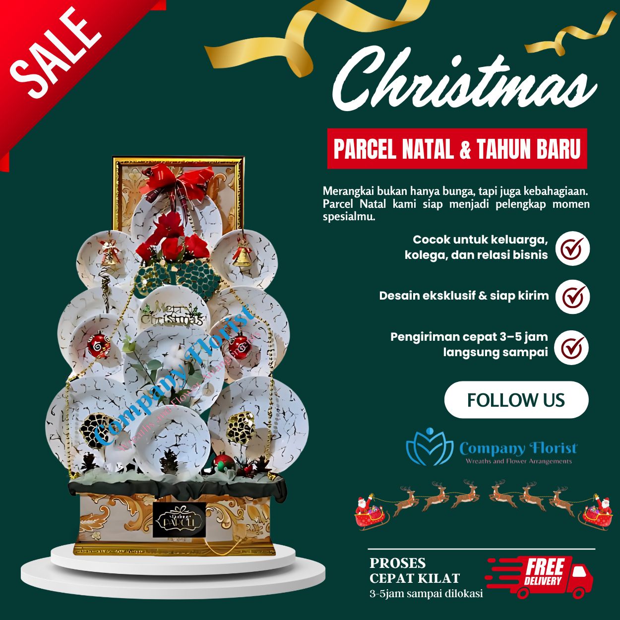 Parcel Natal dan Tahun Baru Hemat – Company Florist